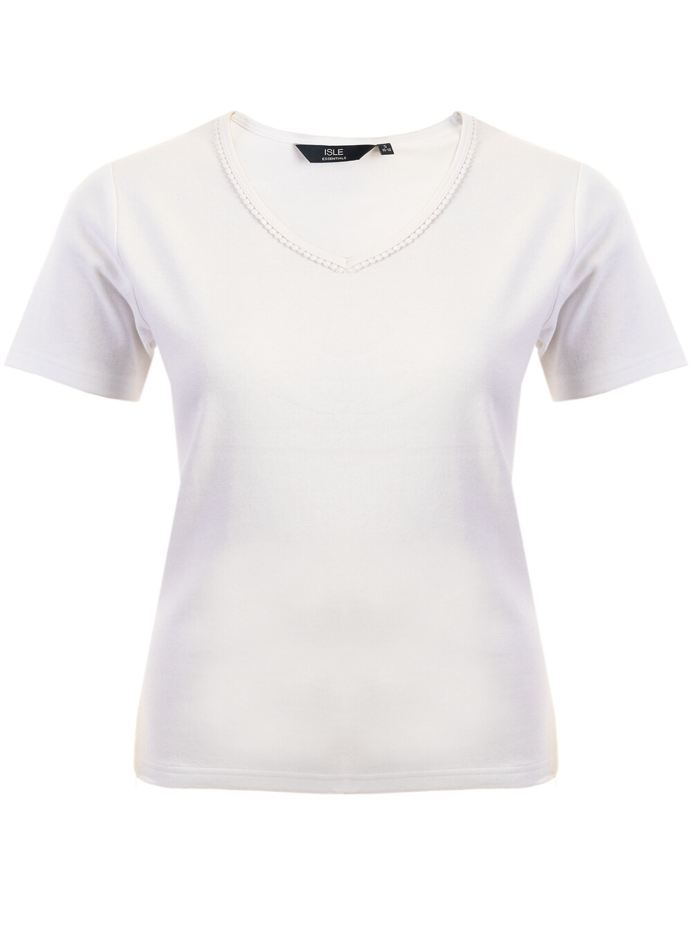 Female Isle Short Sleeve T Shirt | White | EWM | The Edinburgh Woollen Mill