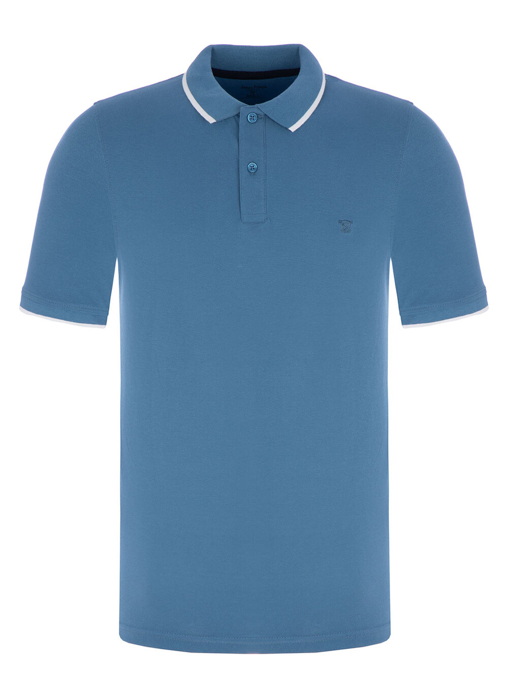 Male James Pringle Polo Shirt | Bright Blue | EWM | The Edinburgh ...