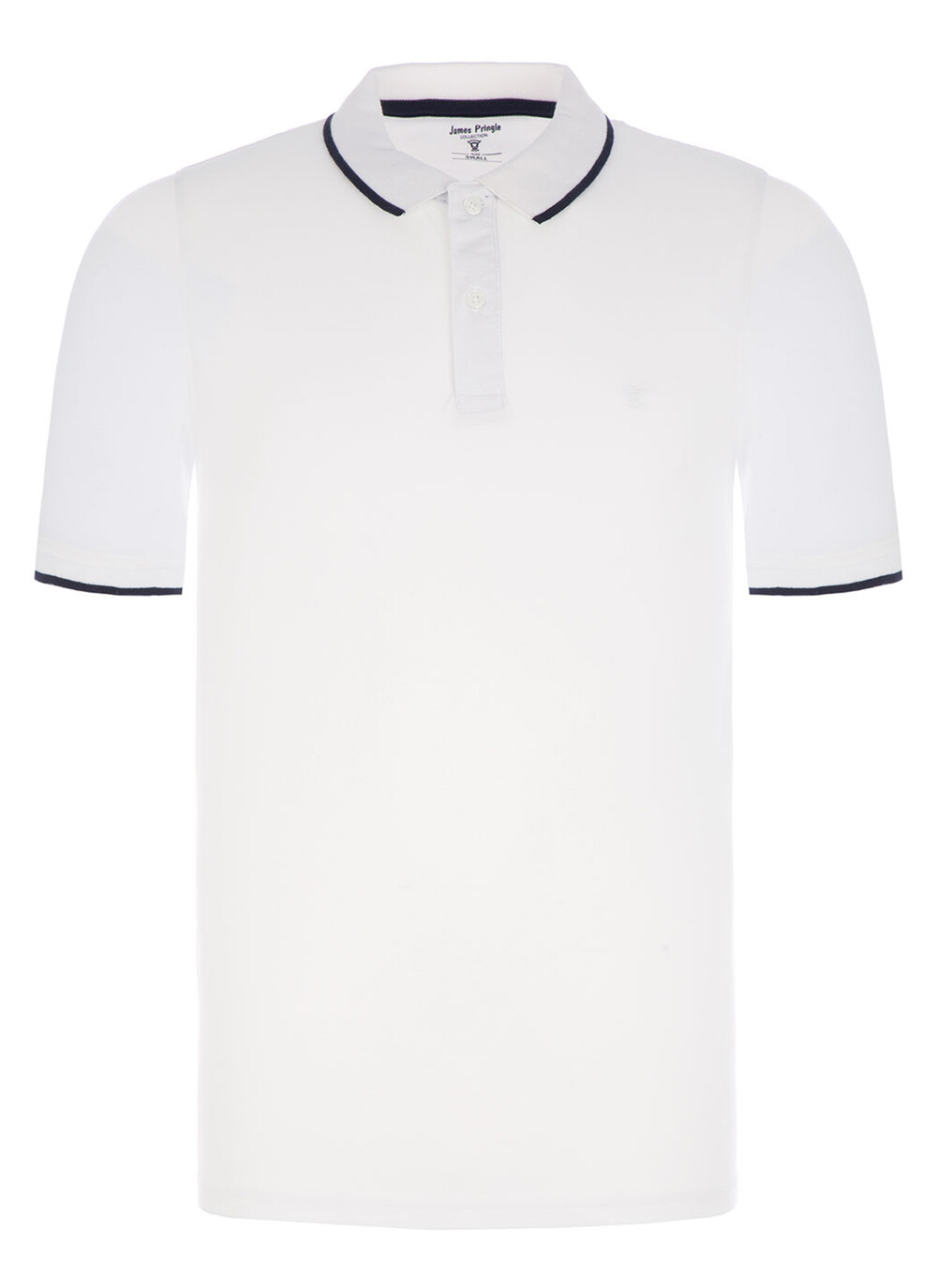 Male James Pringle Polo Shirt | White | EWM | The Edinburgh Woollen Mill