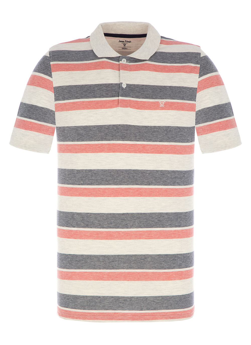 Male James Pringle Polo Shirt | Bright Coral | EWM | EWM