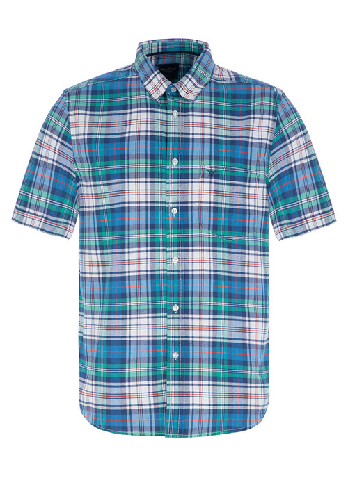 Male James Pringle Short Sleeve Shirt | Mid Blue | EWM | EWM