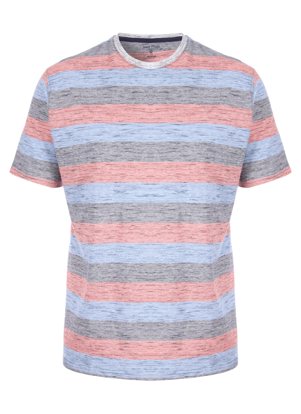 Male James Pringle Crew Neck T Shirt | Bright Orange | EWM