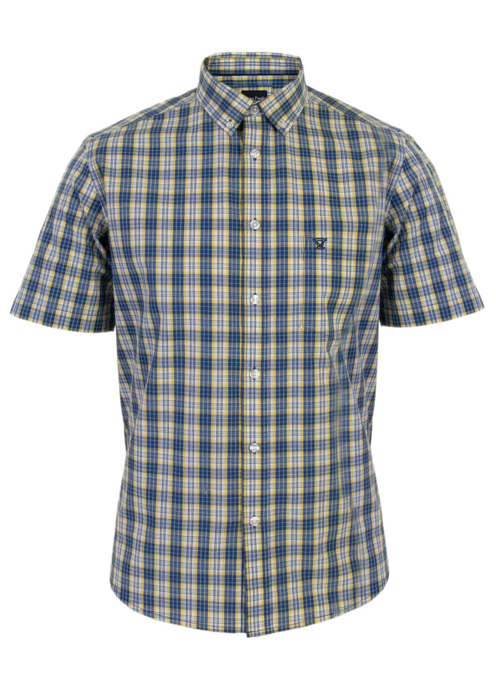 Male James Pringle Short Sleeve Shirt | Mid Yellow | EWM | The ...