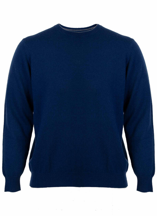 Men's Cashmere Crew-Neck Sweaters and Jumpers | The Edinburgh Woollen Mill