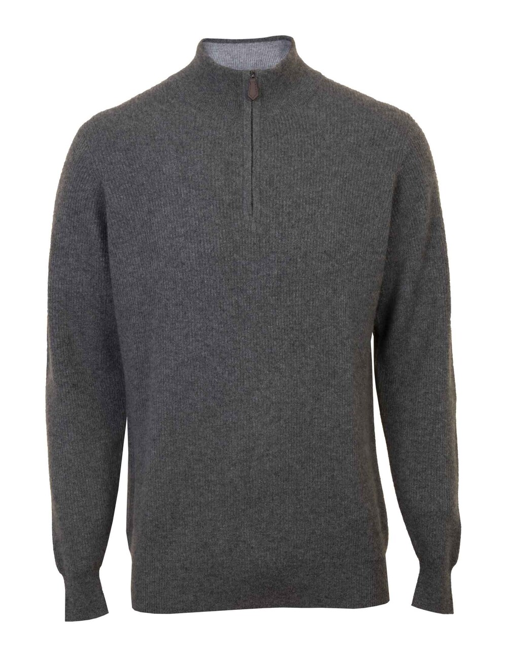 Cashmere Zip Neck Jumper | EWM